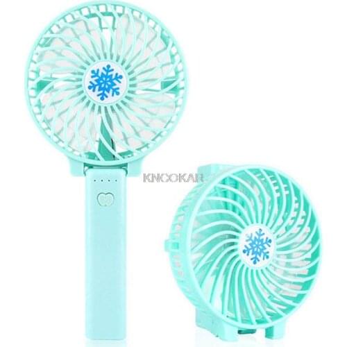 Portable Handheld Rechargeable Foldable Mini USB Fan Air Cooler Air Conditioning Fans Cooling Fan Battery NOT Included H0138