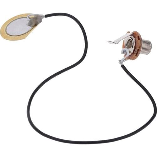 Practical Acoustic Guitar Transducer Pre-Wired Amplifier Piezo Jack Pickup Accessory For Ukulele Jack String Musical Instrument