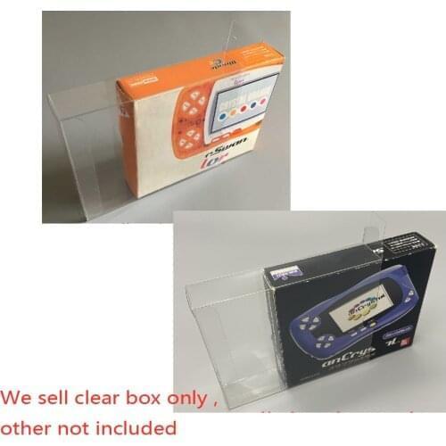30pcs Clear box cover For Bandai Wonder Swan Color For WSC WSCC plastic Game display storage box Protector Case