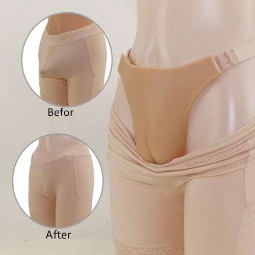 Crossdresser Male to Female Camel Toe Panty Gaff G-string Silicone Gaff Panties Men CD Hidden JJ Underwear