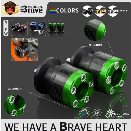 M6 M8 M10 Universal Motorcycle Carbon Fiber Swingarm Spools Slider Stand Screws For KAWASAKI Z650 Z750 Z800 Z900 Z1000 Ninja 400