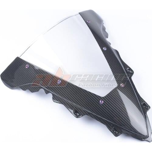 Motorcycle Wind Deflectors Wind shield Windshield Wind Screen Carbon Fiber For Yamaha R1 2009 - 2014 Full Carbon Fiber 100