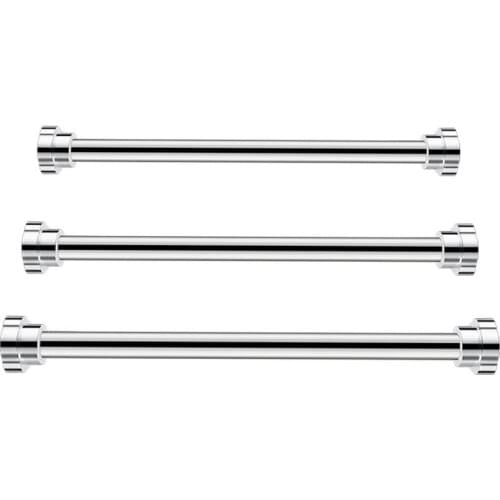 Extendable Clothes Drying Pole Stainless Steel Shower Curtain Rod Retractable Spring Tension Rod for Bathroom