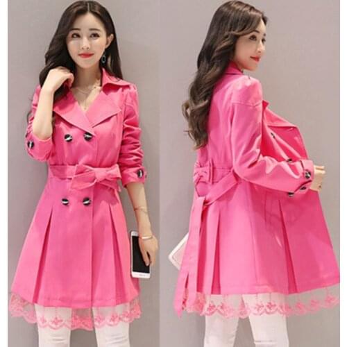 Yunxiangyishang Women's Trench Coats