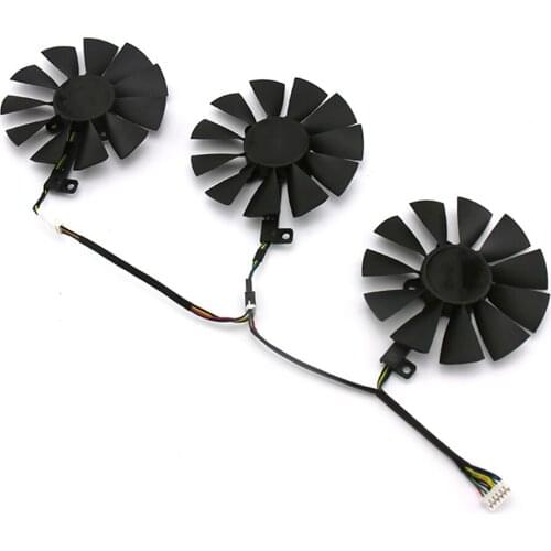 Replacement T129215SU T129215SM Graphics Card Cooling Fan Video Card Cooler Fans for ASUS Strix GTX 1060 1070 1080