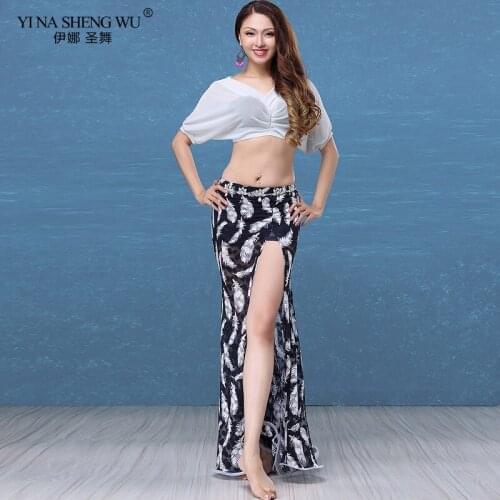 Women Belly Dance Costume Set Sexy V Neck Top Lace Short/Long Skirt Clothes 2pcs Oriental Dance Beginners Suits Performance Wear