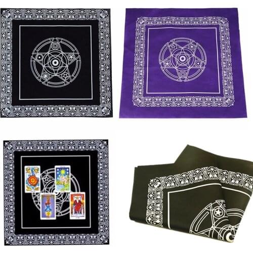 1PCs 49x49cm Tarot Tablecloth Altar Tarot Cloth Variety Styles Twelve Constellations Astrological Non-woven Tarot Cards Cloth