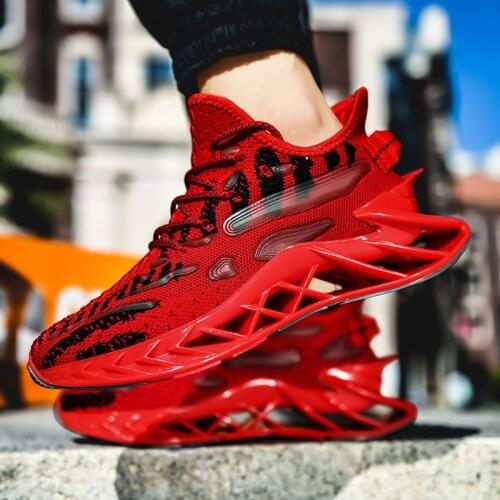 2020 Mens Sneaker Breathable Blade Sports Shoes Lace up Casual Sneakers Cushioning Male Fashion Sneakers zapatillas hombre