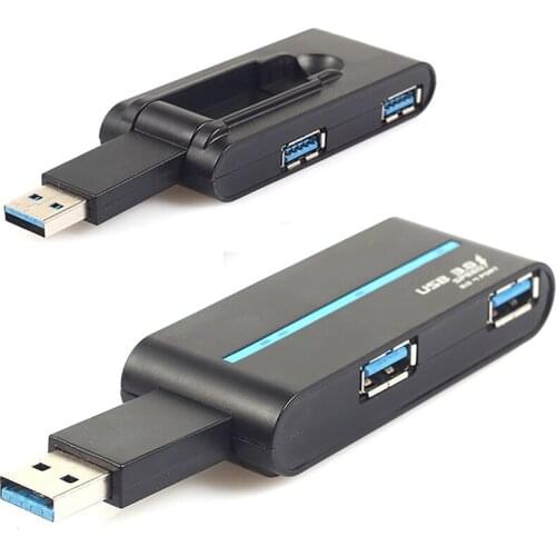 4 Ports USB 3.0 HUB Portable Charger Data Cable High Speed Rotatab Splitter Hub Adapter compatible with USB 3.0/2.0/1.1/ 1.0