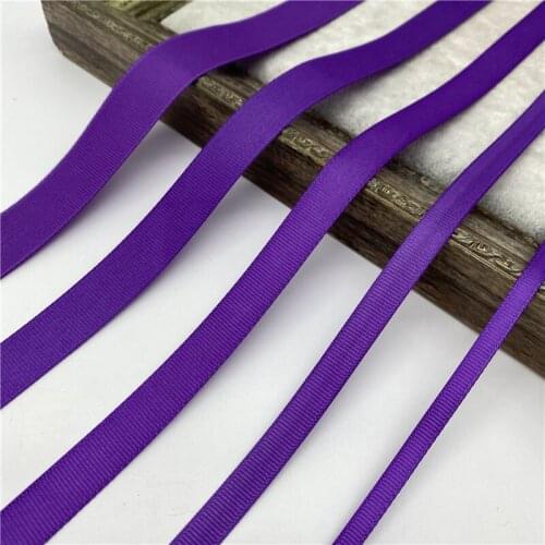 5ayrds/Lot 6/10/15/20/25/38/50mm Purple Grosgrain Ribbon For Wedding Christmas Decoration DIY Bows For Crafts Gift Wrapping