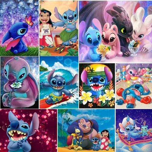 5d Diamond Painting Disney "Stitch" Diamond Embroidery Sale Portrait Pictures Of Rhinestones Mosaic Home Decoration