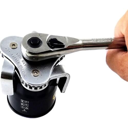 Auto Car Vehicle Two Way Oil Filter Detach Metal Wrench 3-Jaw Remover Hand Tool Use with a 1/2" or 13/16" Square Drive Tool