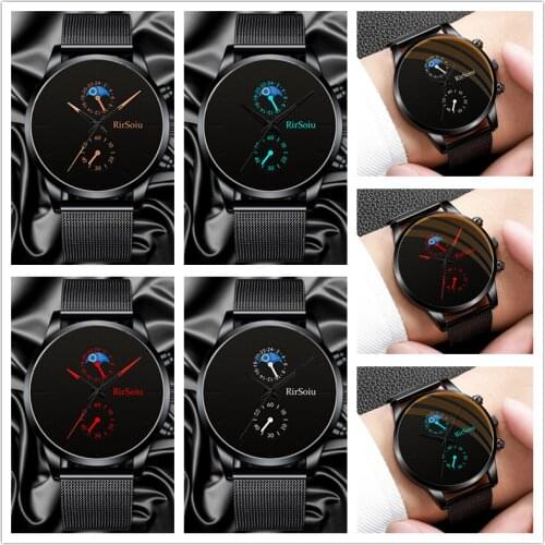 Luxury New Top Men Stainless Steel Mesh Watches Mens Military Sports Quartz Watch Men Watches Women Wristwatch Relogio Masculino