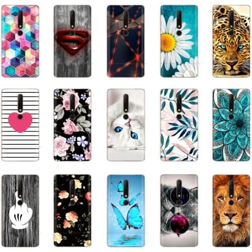 Case for Nokia X6 for Nokia 6.1 Plus 5.8" Case Back Cover for Nokia 6.1 2018 Case Soft Silicon Clear TPU Phone Cover Funda Coque