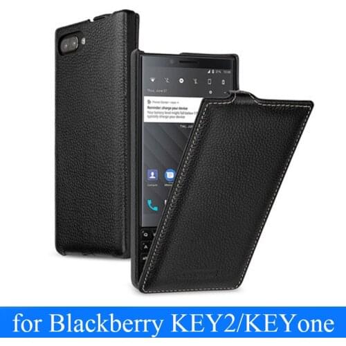 New Genuine Leather Flip Cover Card For Blackberry KEY2 KEY Two BBF100-1 Mobile Protective Stand Case Leather Cover For KEYone