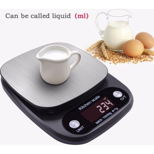 Mini Digital Kitchen Scale Food Diet Balance Weight Scale LED Electronic Cooking Baking Scale Measure Tools 10kg/1g