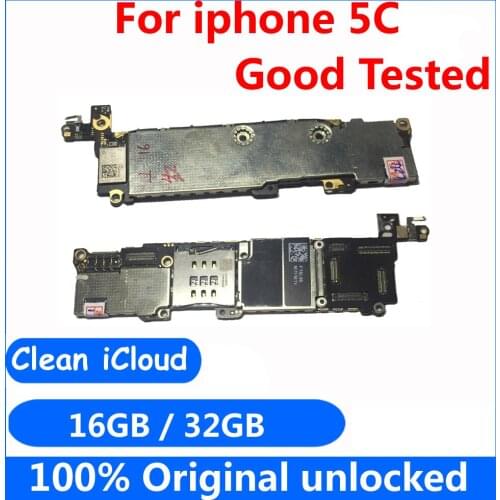 For iphone 5C 100% Original motherboard+IOS system logic board with Full Chips 16GB 32GB Unlocked mainboard for iphone 5C