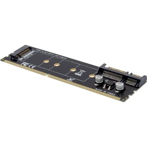 Add On Card Riser DDR3 Memory Slot M.2 SSD To SATA3.0 15PIN+7PIN Expansion Board DDR3 to M.2 NGFF SSD Adapter Converter Card