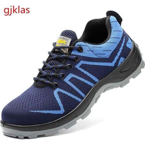 Breathable Safety Shoes Steel Toe Work Shoes Men Anti Puncture Comfy Construction Site Working Safty Shoes Man Seguridad Boot