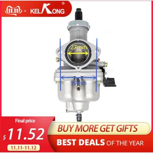 KELKONG Carburetor For Keihin PZ27 Motorcycle Carburetor Carburador Used For Honda CG125 Model Motorbike Dirt Bike Quad ATV