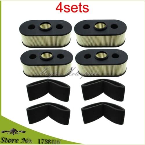 4x Air Filter Set For Kawasaki FH381V-S20 thru FH381V-S28 11013-7031 11013-7026 11013-7025 John Deere 7H17 7H19 M151769 M151768