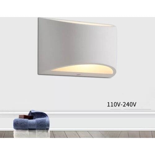 Creative geometric LED wall light 5W indoor home bedroom bedside wall lamp 110V / 220V indoor plaster lamp