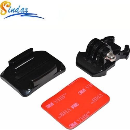 For Gopro HERO 8 7 6 5 Helmet Curved Surface and Mount 3M VHB Sticker Black For Xiaomi yi 4k Gopro hero 3+ 4 5 6 7 8 sj4000