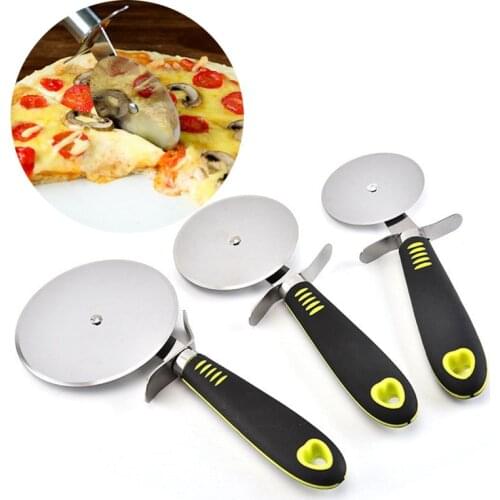Kitchen Pizza Knife Slicer Stainless Steel Pizza Wheel Knife Pizza Hob Baking Tool Kitchen Accessories