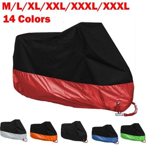 M,L,XL,2XL,3XL,4XL Universal Outdoor UV Protector Bike Rain Dustproof Motorcycle cover 190T for Scooter Covers waterproof