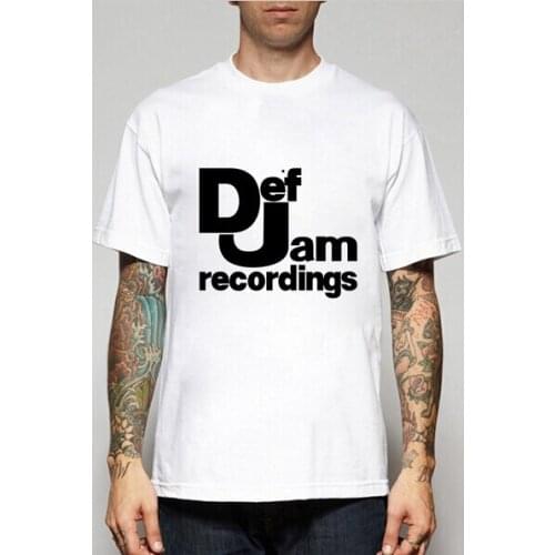 New Summer Men Summer T-shirts Def Jam Recordings Retro Music T Shirts Casual T-shirts Tee Men and Women More Size and Colo-A339