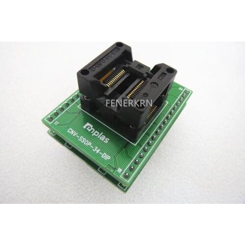 Opentop CNV-SSOP28/DIP SSOP28 Pitch: 0.65mm IC Burning seat Adapter testing seat Test Socket test bench in stock free ship