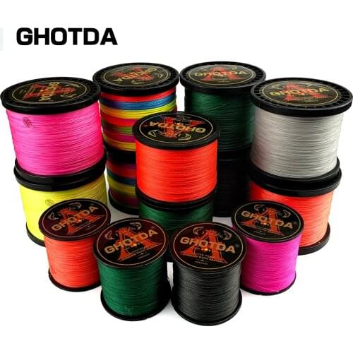 GHOTDA Brand 300M 500M 1000M 8Strand Japan Multifilament 100% PE Braided Fishing Line