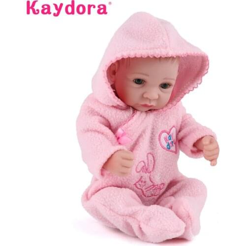 Kaydora 25 CM Full Vinyl Reborn Doll 10 Inches Dolls Toys Girls Realistic Lifelike Mini babies Birthday Gift For Kids lol bebe