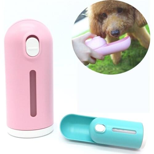 Portable Pet Dog Water Bottle 300ml Drinking Bowl for Small Large Dogs Feeding Water Dispenser Cat Dogs Outdoor Bottles