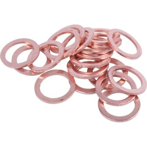 Promotion! 20 pcs 10mm x 14mm x 1mm copper washer seal spacer seal