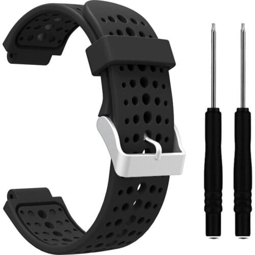 Quick Release Easy Fit Wrist Bracelet Silicone Replacement Watch Band For Garmin Forerunner 220 230 235 620 630 735XT Watchband