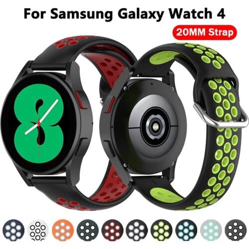 New Silicone Watchband For Samsung Galaxy Watch4 Classic 42 46MM /Galaxy Watch 4 40 44MM Original Band Strap Wristband Bracelet