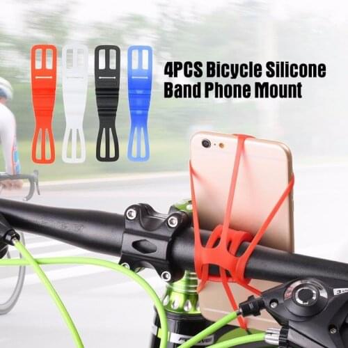 Phone Silicone Band Universal Portable Motorcycle Outdoor Sport Camping Elastic Fixed MTB Road Phone Mount Holder Strap Cycling