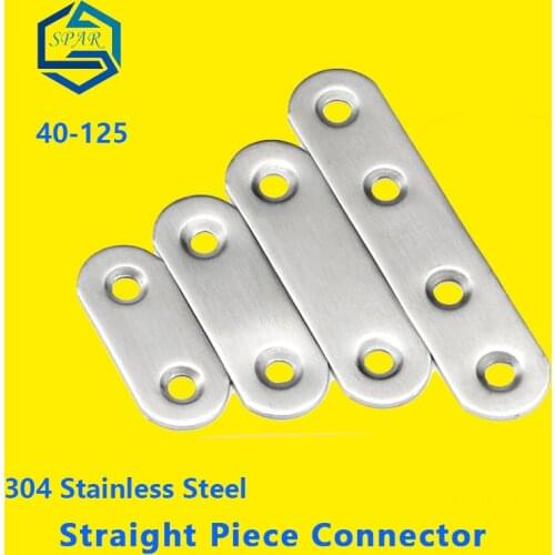 Straight Piece Connector Connection Code Straight Piece Iron Piece Flat Angle Piece Corner Code Furniture Fixed 180 Degree Code