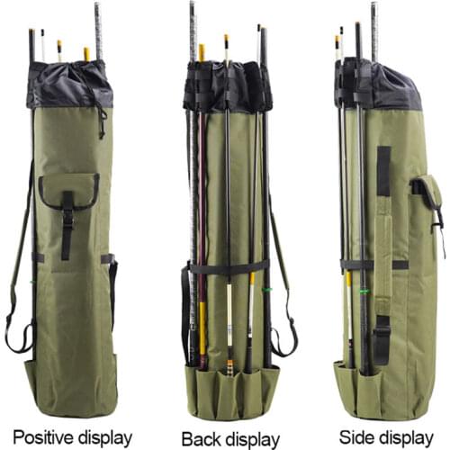 Fishing Bag Portable Multifunction Nylon Fishing Bags Fishing Rod Bag Case Fishing Tackle Tools Storage Bag X336G