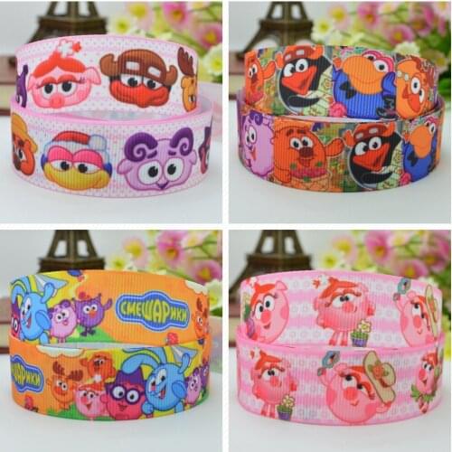 SUPWRF 16 22mm 38 50 75mm Cartoon Printed grosgrain ribbon hair bow DIY hair accessories decoration 50 Yards B0929