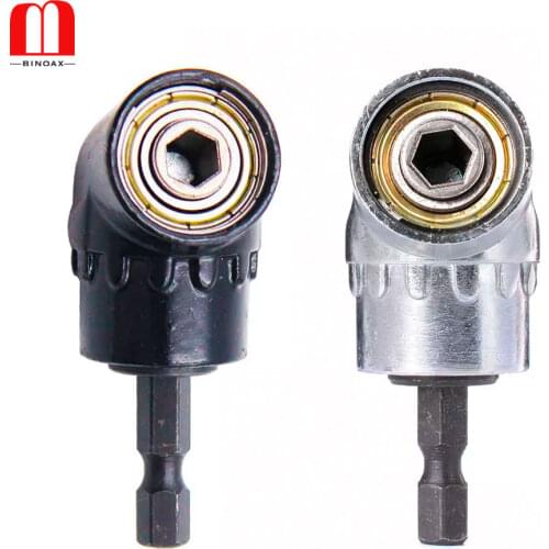 Binoax 105 Degree 1/4 Adjustable Hex Bit Angle Driver Screwdriver Magnetic Bit Angle Extension ScrewDriver Socket Holder Adapter