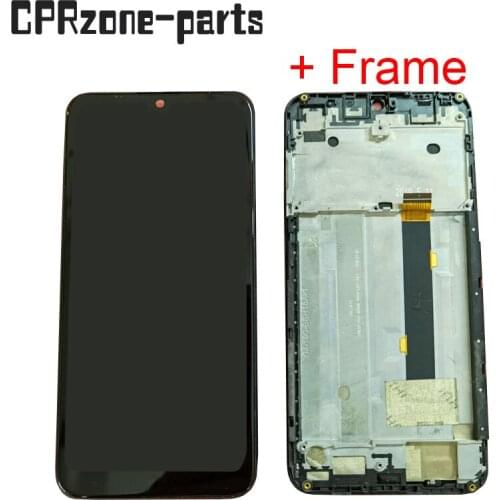 5.71" Black + Frame For TP-Link Neffos C9s TP7061A TP7061C LCD Display With Touch Screen Digitizer Sensor Panel Assembly