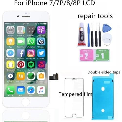 1PCS LCD For iPhone 7 7 Plus 8 8 Plus LCD Display Touch Screen Assembly Replacement Good 3D touch Free ship