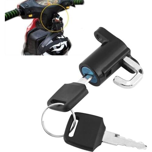 1 Set Helmet Lock Hanger Hook Universal Motorcycle Motorbike Bike Car-Styling and 2 Keys Set Durable
