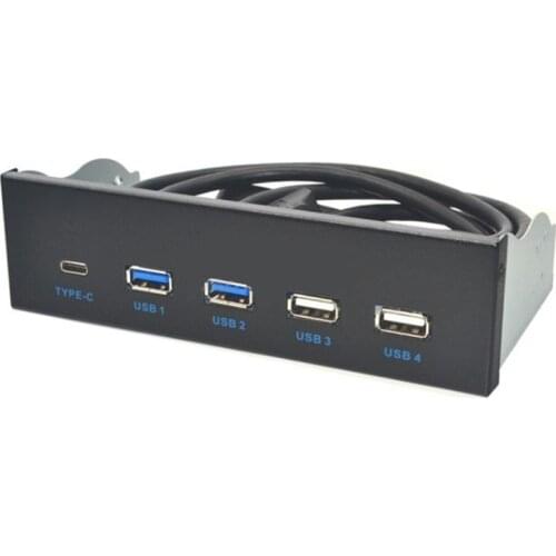 5.25 inch Usb3.1 Gen2 Front Panel Usb Hub 2 Ports Usb3.0+2 Ports Usb2.0+1 Port Type-C with Type-E Connector