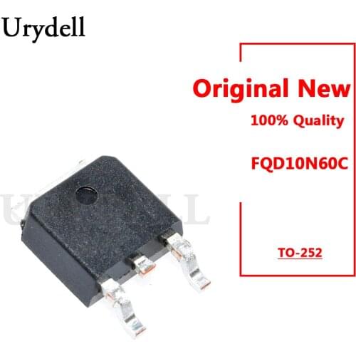 5pcs FQD10N60C 10N60 MOSFET TO-252 New and Original