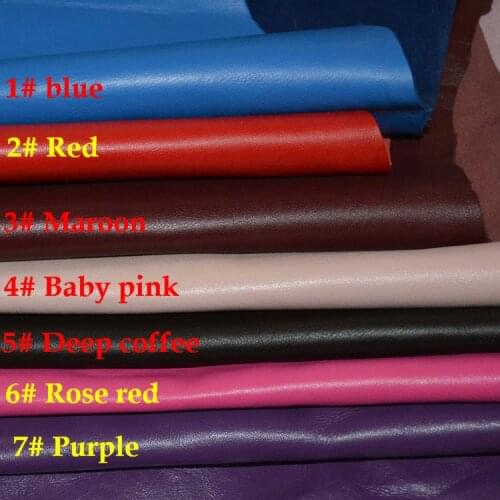 7 colors Genuine sheep skin leather for handbag material