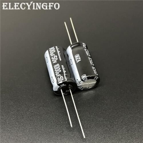 10pcs/100pcs 1000uF 50V NICHICON VZ Series 12.5x25mm 50V1000uF Wide Temperature Range Aluminum Electrolytic Capacitor