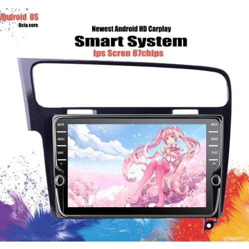 Android 10 4G RAM 64G ROM Car Radio Multimedia Player For Volkswagen Golf 7 2013-2017 with Navigation GPS tape recorder carplay